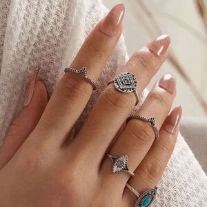 2/$21 Ladies Pink Aztec Ring